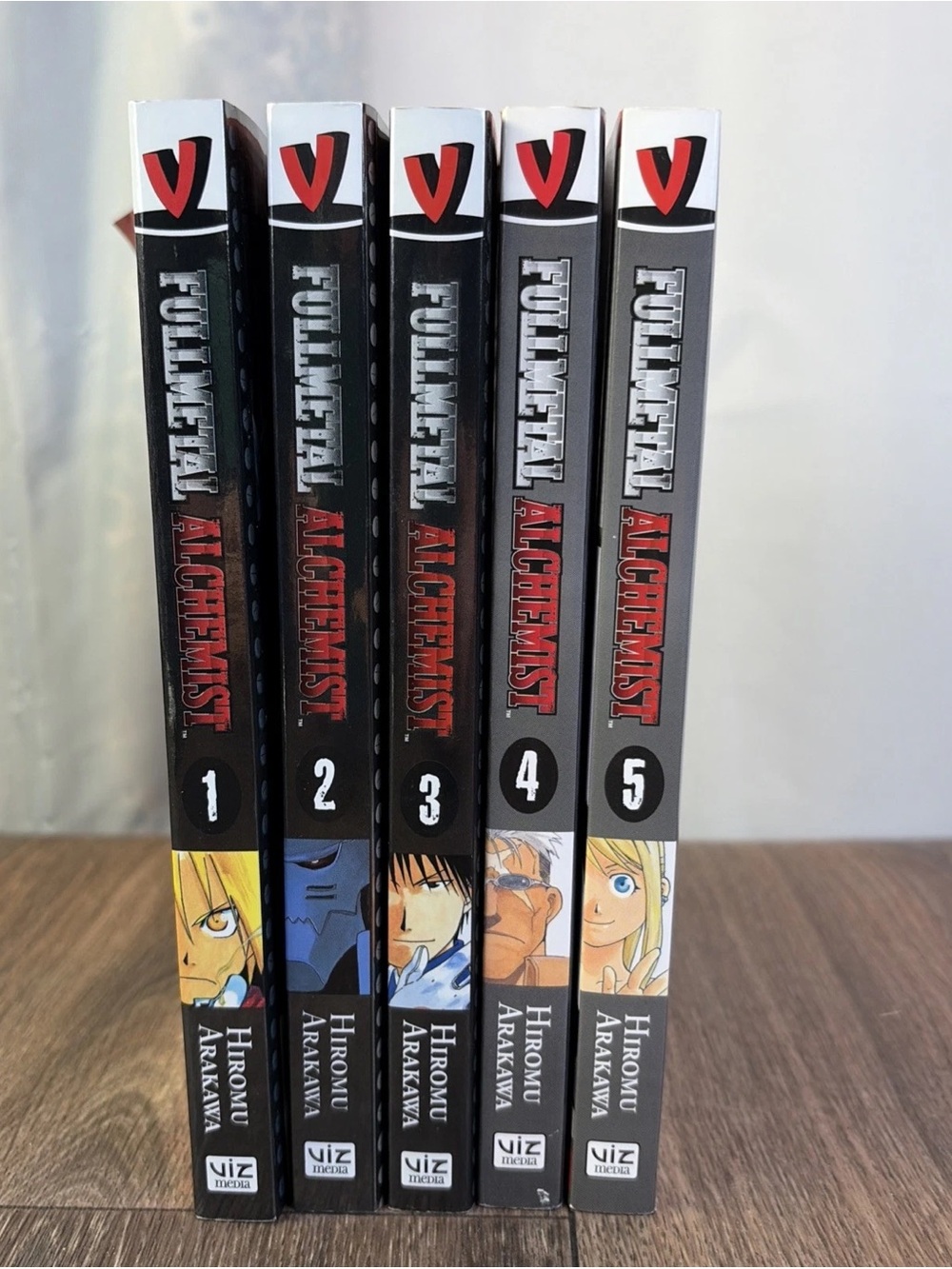 Lot of 5 Fullmetal Alchemist Paperback Books Volumes 1, 2, 3, 4, 5,